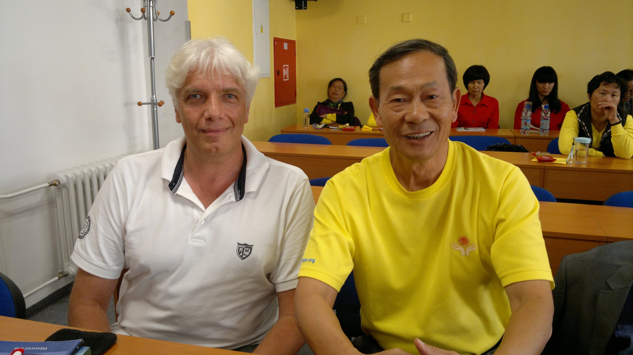 Thomas Seis with his Pan Gu Shen Gong teacher